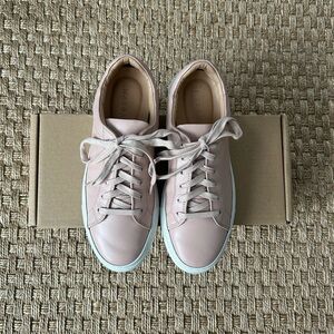 Margaux Blush Leather Sneakers